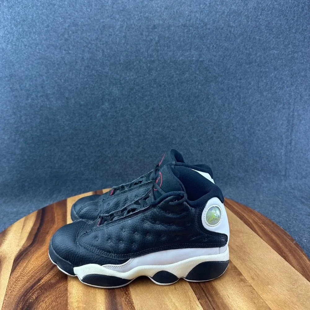 Air Jordan 13 Reverse He Got Game Shoes Kids Size 2Y GS Black White 414575-061